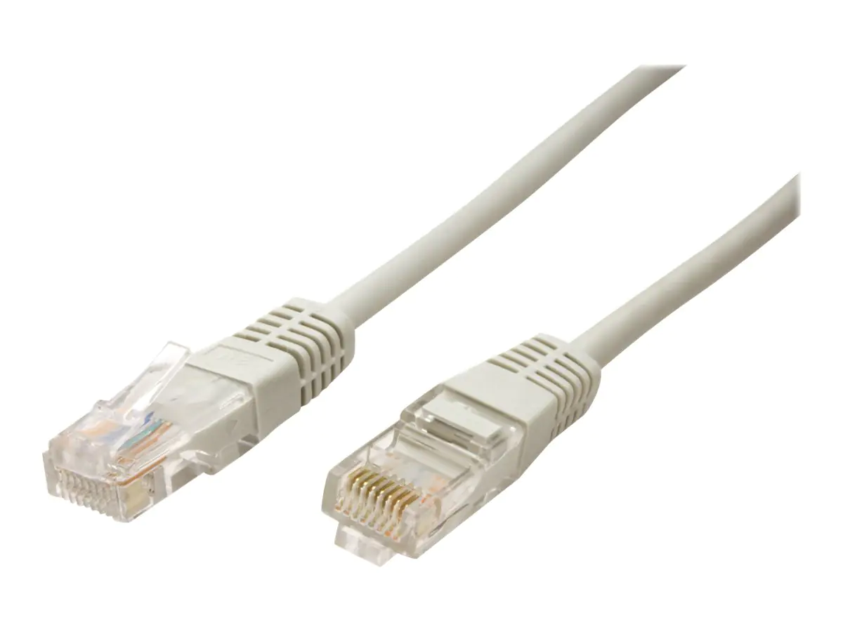 Roline - Patch-Kabel - RJ-45 (M) zu RJ-45 (M) - 1 m - UTP - CAT 5e - geformt - Grau