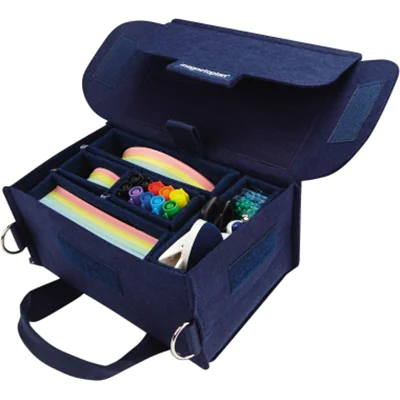 magnetoplan® Moderationstasche ecoAware 29 x 18 x 14,5 cm (B x H x T) 1.900 Teile Polyester, 100 % recycelt blau