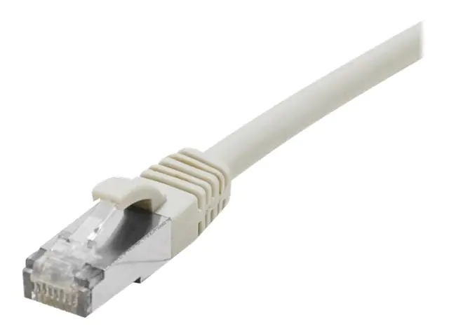 Dexlan - Patch-Kabel - RJ-45 (M) zu RJ-45 (M) - 2 m - 7.6 mm - S/FTP - CAT 8.1 - halogenfrei - Grau