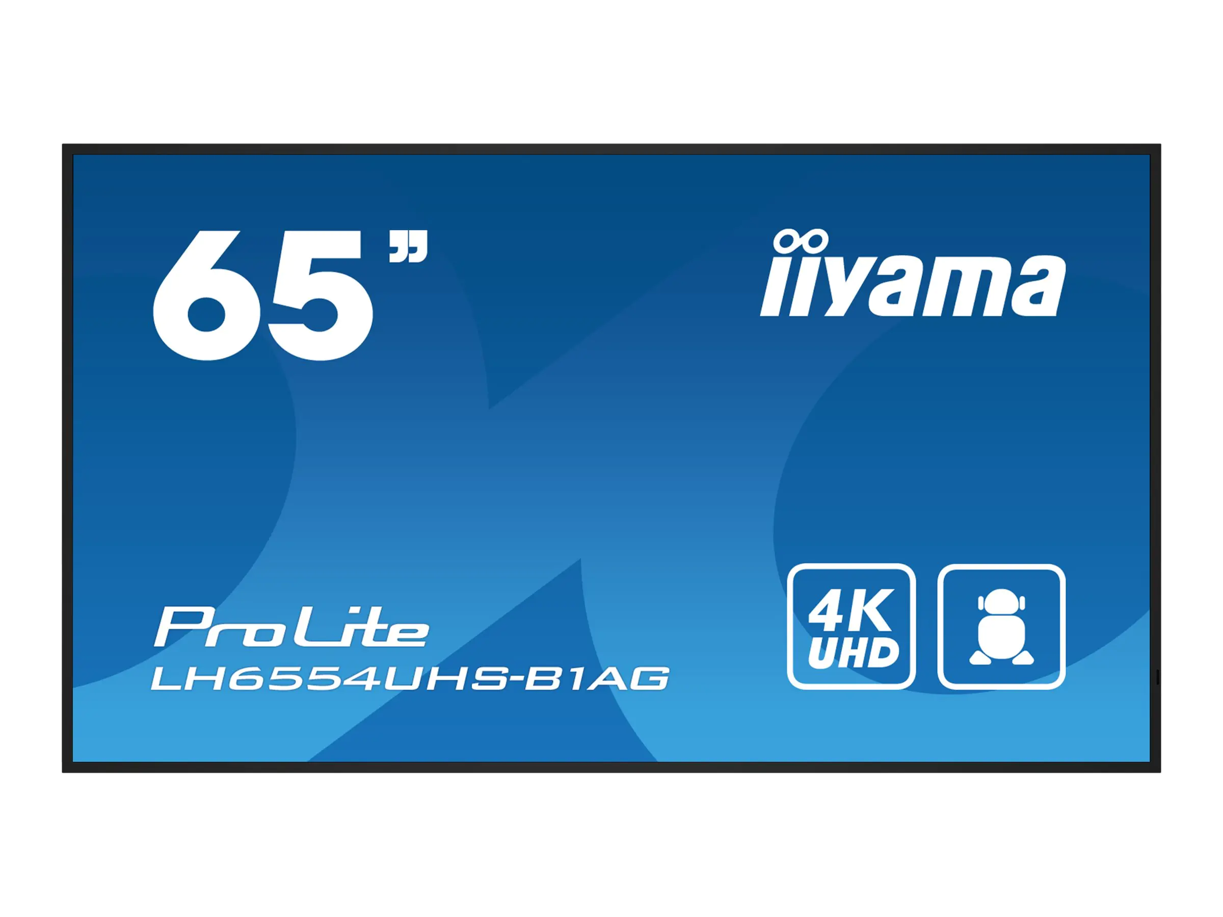 Iiyama ProLite LH6575UHS-B1AG - 165 cm (65") Diagonalklasse (164 cm (64.5") sichtbar) LCD-Display mit LED-Hintergrundbeleuchtung - Digital Signage - mit integrierter Media Player, SDM Slot PC - 4K UHD (2160p) 3840 x 2160 - schwarze Blende mit mattem Finis