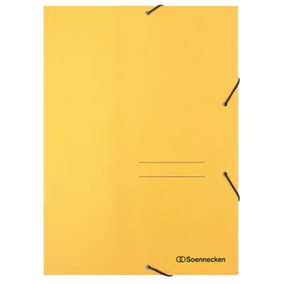 Soennecken Eckspanner 1471 DIN A4 3Klappen und Gummizug gelb