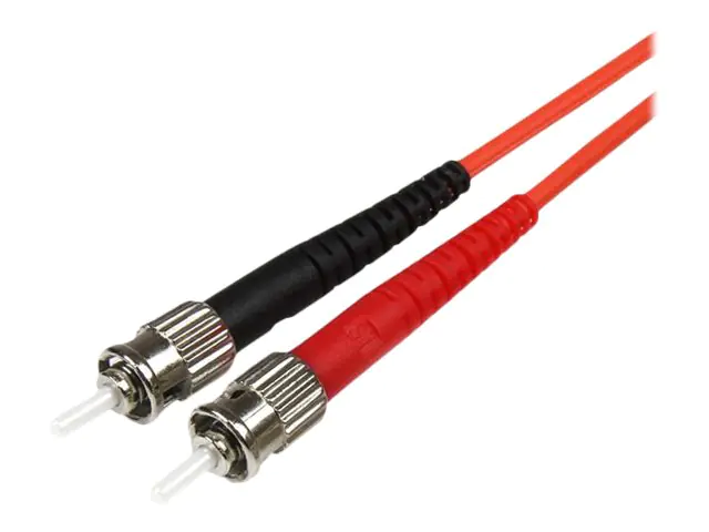 StarTech.com 1m Fiber Optic Cable - Multimode Duplex 50/125 - LSZH - LC/ST - OM2 - LC to ST Fiber Patch Cable - Patch-Kabel - ST multi-mode (M) 50FIBLCST1