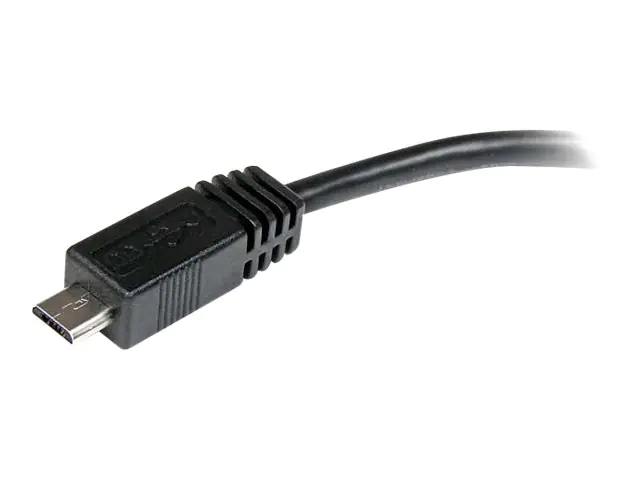 StarTech 15 cm Micro USB auf Mini USB-Adapterkabel – Stecker/Buchse - USB-Adapter - Mini-USB, Typ B (W) zu Micro-USB Typ B (M) - USB 2.0 - 15.24 cm - Schwarz - für P/N: USB2PCARBK, USB2PCARBKS, USBEXTAA10BK, USBEXTAA6BK, USBLT2PCARW, USBUB2PCARB