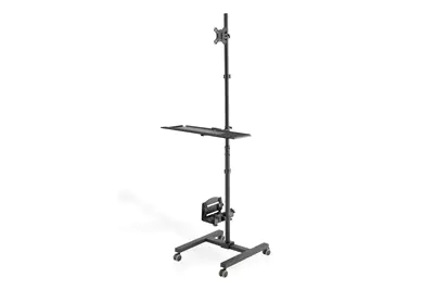 Digitus DA-90374 - Wagen - für LCD-Display / PC-Ausrüstung - Metall - Schwarz - Bildschirmgröße: 43.2-81.3 cm (17"-32")