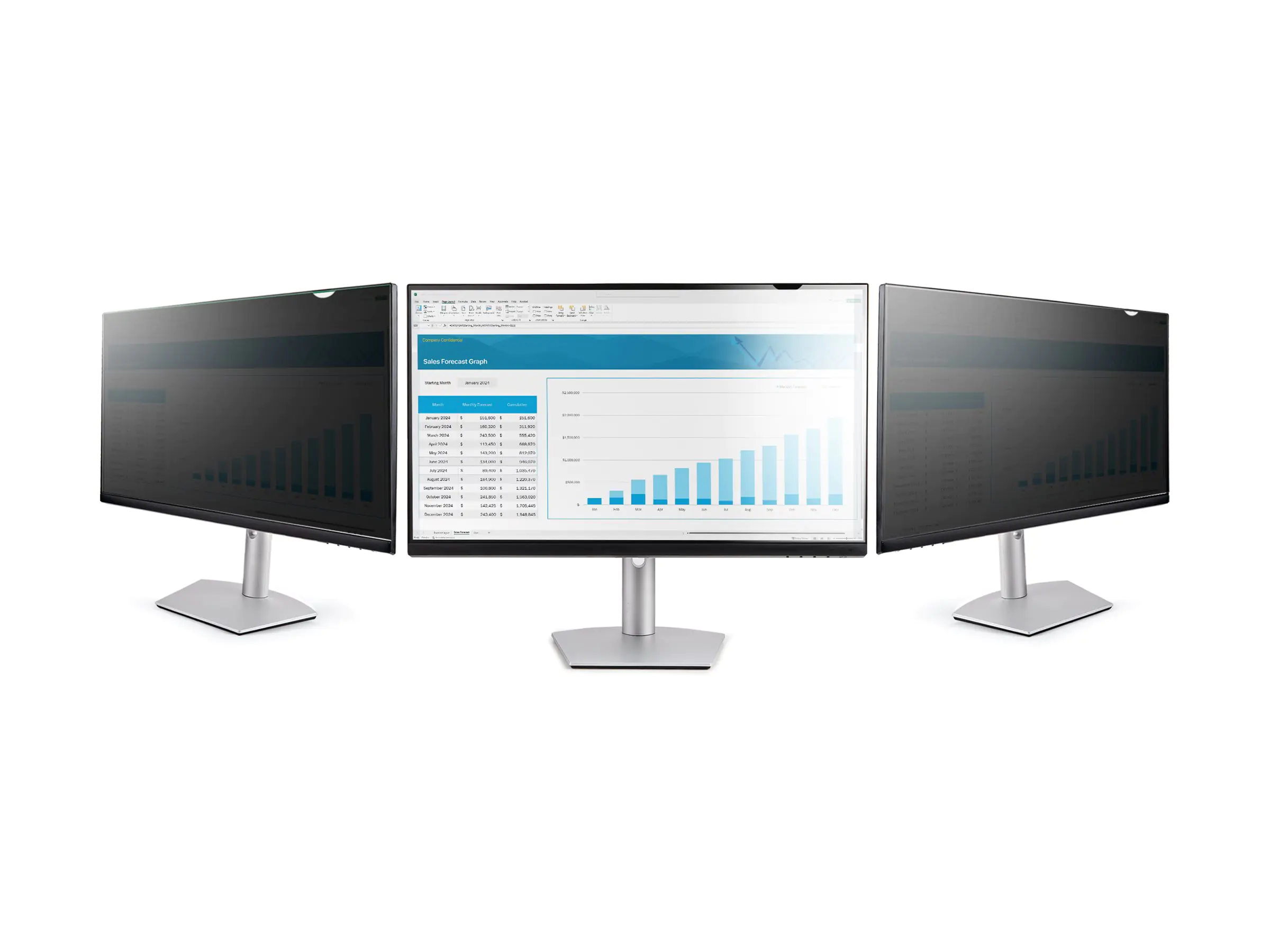 StarTech Bildschirm Sichtschutz für 19 Zoll Monitor - Bildschirmfilter - Blaulichtreduzierende Displayschutzfolie - 16:10 Breitbild - Matt/Hochglanz - +/-30° Grad (PRIVACY-SCREEN-19M) - Blickschutzfilter für Bildschirme - 2-Wege - entfernbar - Halter/Kleb