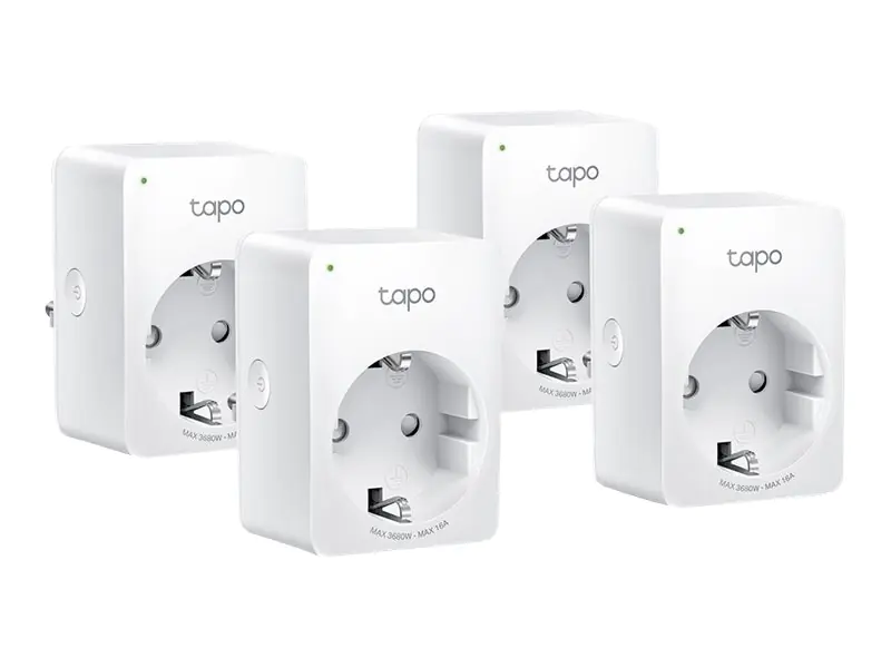 Tapo P110 V1 - Smart-Stecker - mini - kabellos - 802.11b/g/n - 2.4 Ghz (Packung mit 4)