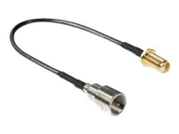 Delock - Antennenkabel - FME (M) zu SMA (W) - 20 cm - RG-174 - Schwarz