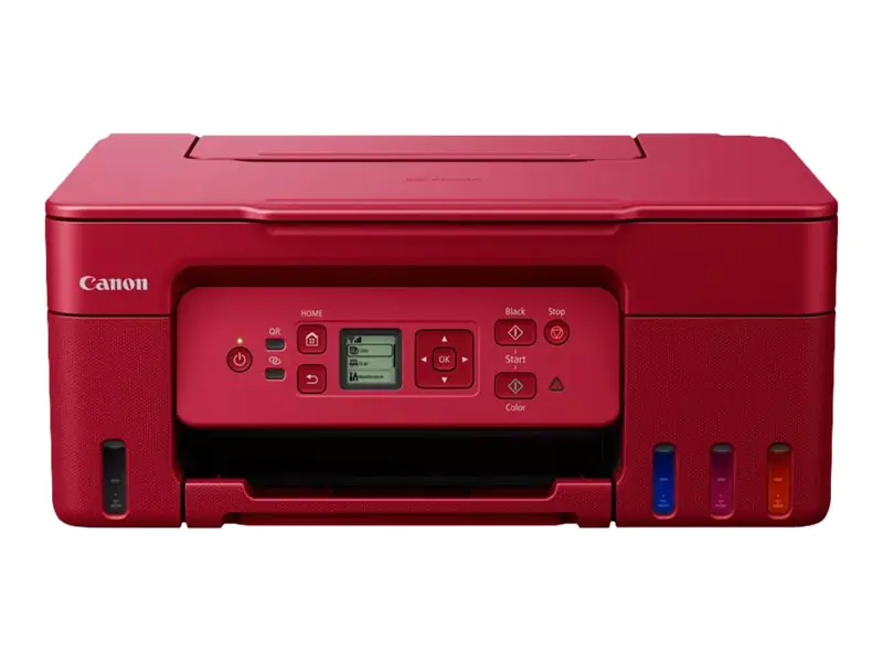 Canon PIXMA G3572 - Multifunktionsdrucker - Farbe - Tintenstrahl - nachfüllbar - Legal (216 x 356 mm) (Original) - A4/Legal (Medien) - bis zu 11 ipm (Drucken) - 100 Blatt - USB 2.0, Wi-Fi(ac) - Rot