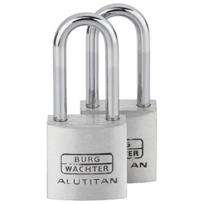 BURG-WÄCHTER Vorhangschloss DUO 770 20 26 Zylinderschloss 25,7mm Aluminium