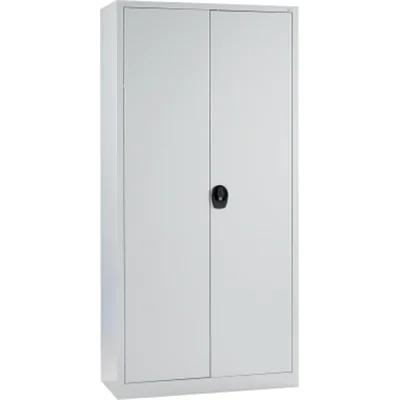 C+P Flügeltürenschrank 935 x 1.950 x 400 mm (B x H x T) 4 Fachböden Stahl Farbe: lichtgrau