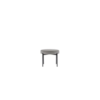 PAPERFLOW Hocker GAIA rund Samtbezug grau 74600744 GBRV.01.02