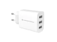Conceptronic - Netzteil - (AC-Netzteil) - 30 Watt - 6 A - 3 Ausgabeanschlussstellen (USB) - weiß