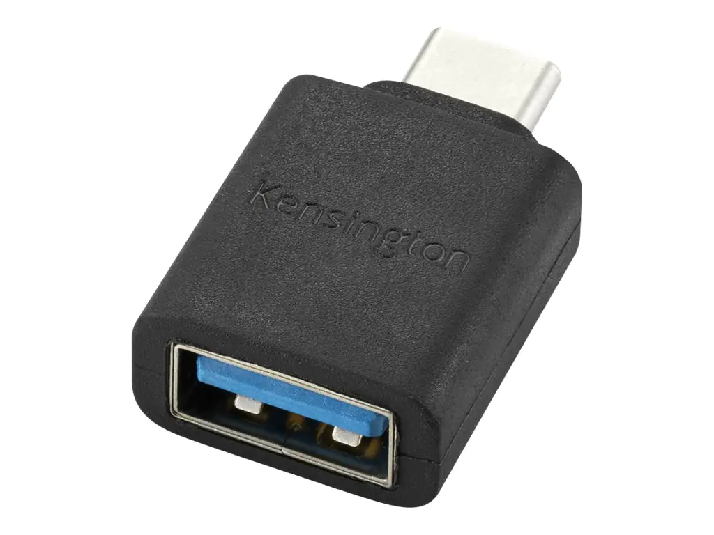 Kensington CA1010 - USB-Adapter - 24 pin USB-C (M) zu USB Typ A (W) - 5 V - 3 A - halogenfrei, geformt - Schwarz