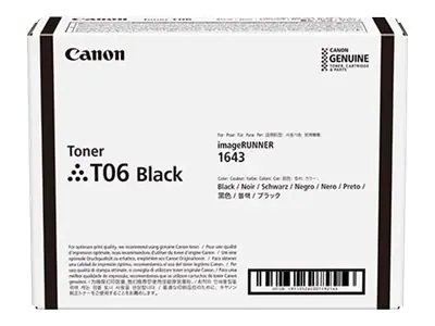 Canon T06 - Schwarz - original - Tonerpatrone - für imageRUNNER 1643i, 1643i II, 1643iF, 1643iF II, 1643P; i-SENSYS X 1643P