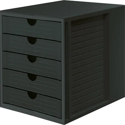 HAN Schubladenbox KARMA 14508-13 5Schubfächer Recycling öko-sw