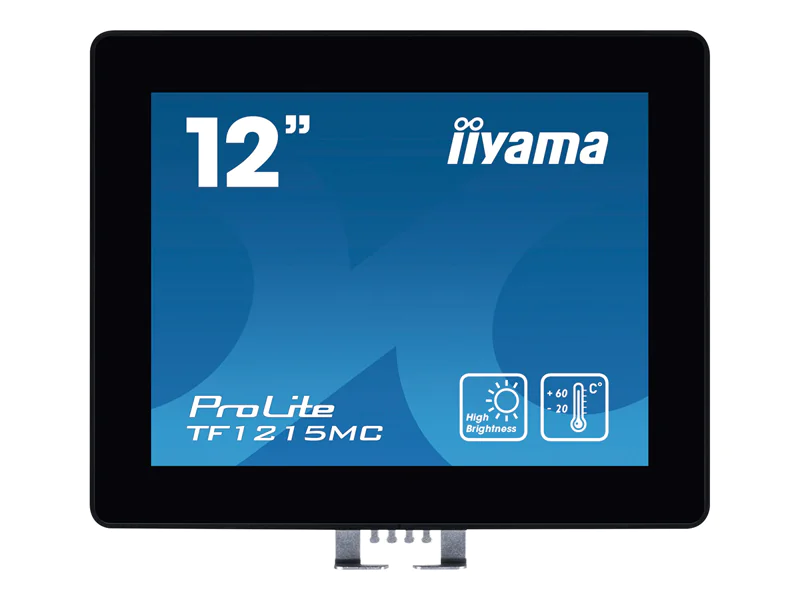iiyama ProLite TF1215MC-B1 - LED-Monitor - 31 cm (12.1") - offener Rahmen - Touchscreen - 1024 x 768 - IPS - 540 cd/m² - 1000:1 - 25 ms - HDMI, VGA, DisplayPort - Schwarz