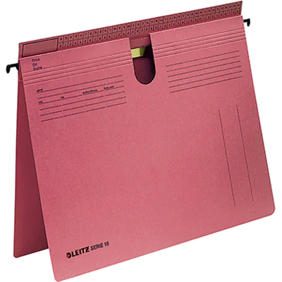 Leitz Hängehefter SERIE 18 DIN A4 250g/m² Manilakarton, recycelt rot 50 St./Pack.