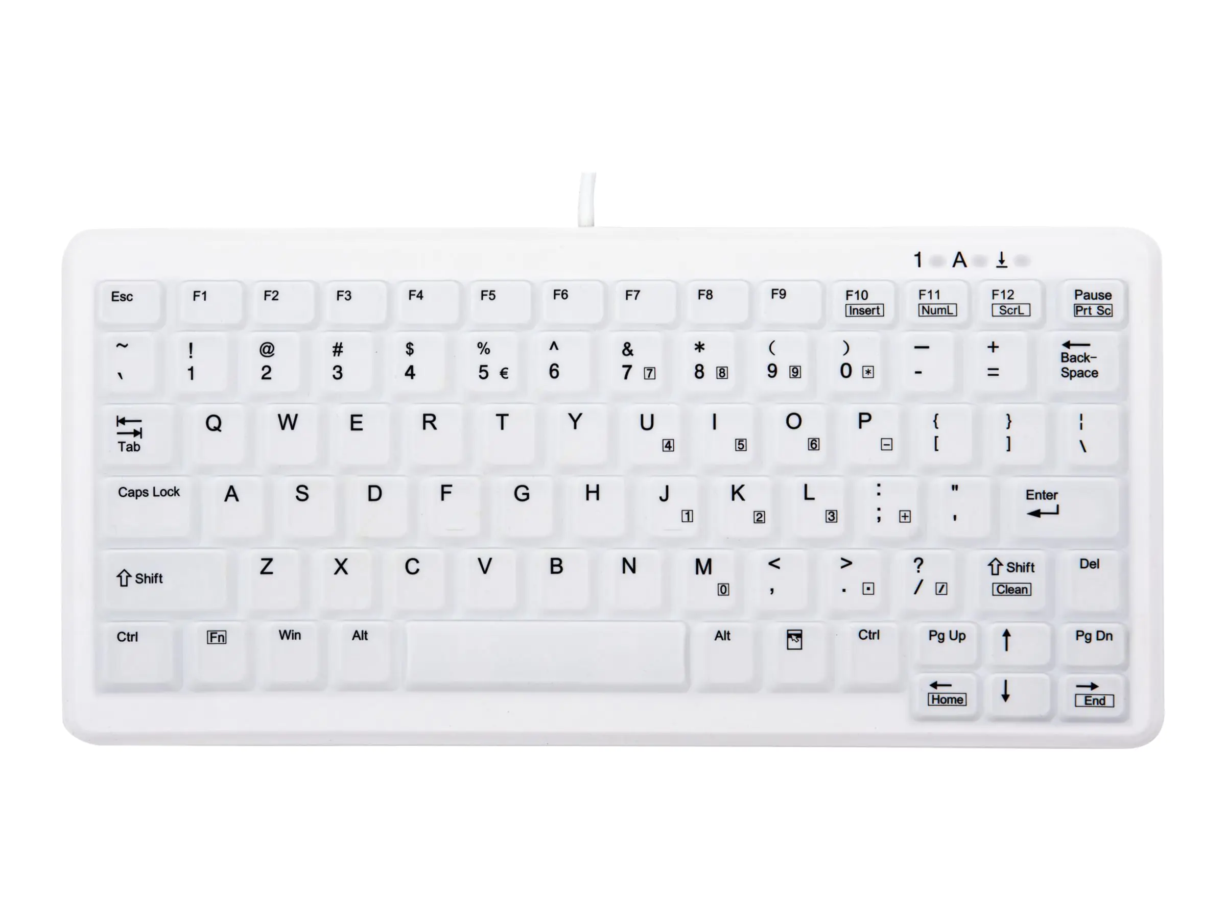 Active Key MedicalKey AK-C4110 - Tastatur - USB - USA - weiß