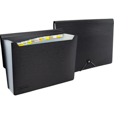 RAPESCO Fächermappe Germ-SavvyT DIN A4 Polypropylen schwarz 13 Fächer