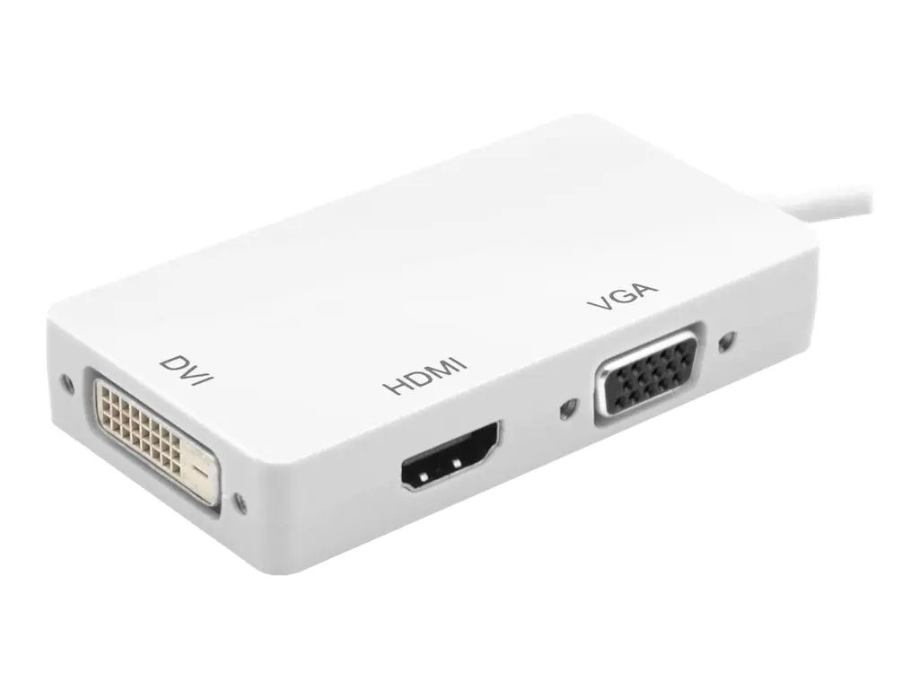 Techly - Videokonverter - DisplayPort - DVI, HDMI, VGA - weiß