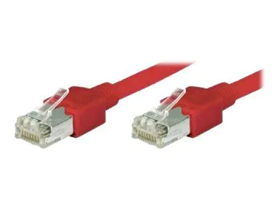 exertis Connect - Patch-Kabel - RJ-45 (M) zu RJ-45 (M) - 30 cm - SF/UTP - CAT 5e - Rot