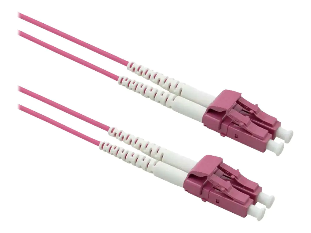 Roline - Patch-Kabel - LC Multi-Mode (M) zu LC Multi-Mode (M) - 10 m - 3 mm - Glasfaser - Duplex - 50/125 Mikrometer - OM4 - halogenfrei, Innen, Überbrückungskabel - violett