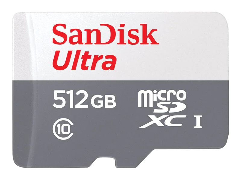 SanDisk Ultra - Flash-Speicherkarte (microSDXC-an-SD-Adapter inbegriffen) - 512 GB - Class 10 - microSDXC UHS-I
