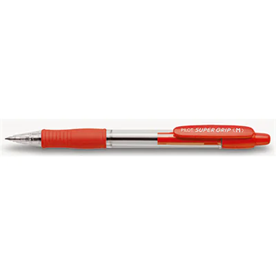 PILOT Druckkugelschreiber SUPER GRIP M 2030002 0,4mm rot