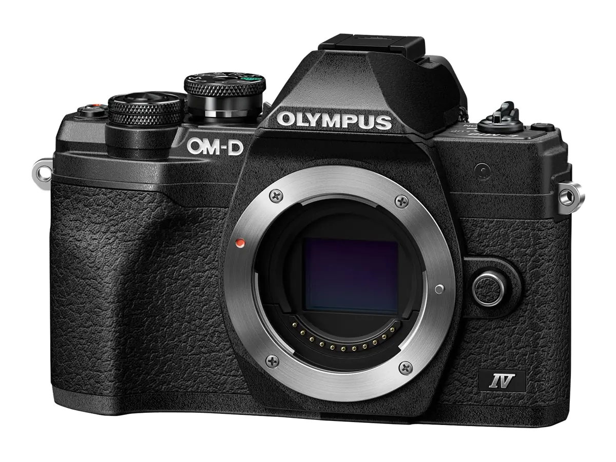 Olympus OM-D E-M10 Mark IV - Digitalkamera - spiegellos - 20.3 MPix - Vier Drittel - 4K / 30 BpS - 3x optischer Zoom M.Zuiko Digital 14-42-mm-II-Objektiv - Wi-Fi, Bluetooth - Schwarz