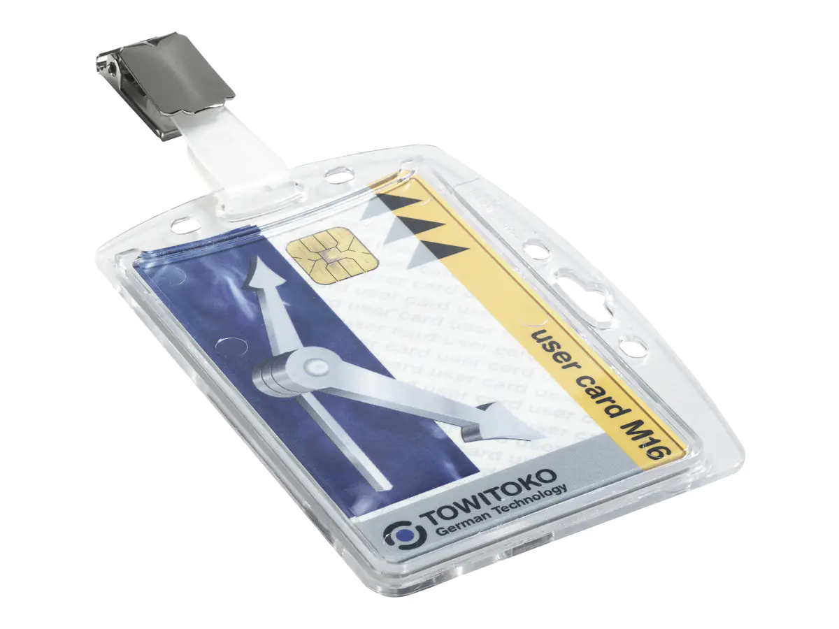 Durable Namensschildhalterung - für 54 x 85 mm - Clip - durchsichtig (Packung mit 25) 8005-19