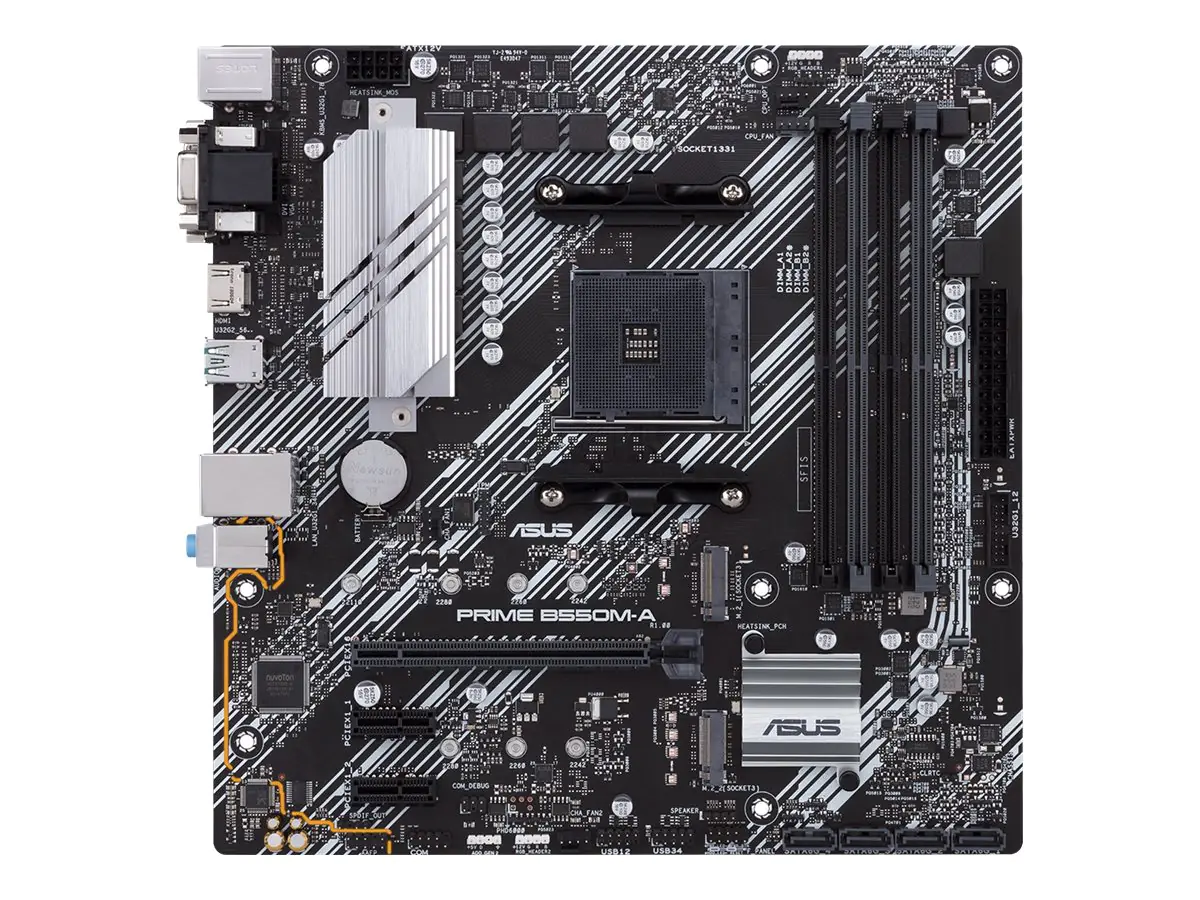 ASUS PRIME B550M-A - Motherboard - micro ATX - Socket AM4 - AMD B550 - 90MB14I0-M0EAY0