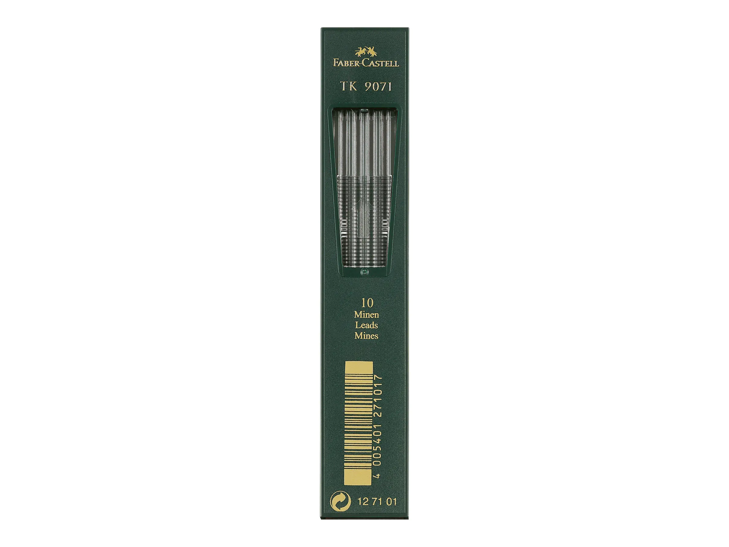 FABER-CASTELL TK 9071 - Bleistiftmine - B - Intense Black - 2 mm (Packung mit 10) 127101