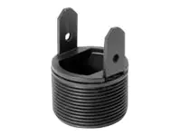 Peerless Modular Series Projector Mount Adaptor - Montagekomponente (Stangenadapter mit Gewinde) - für Projektor - Schwarz