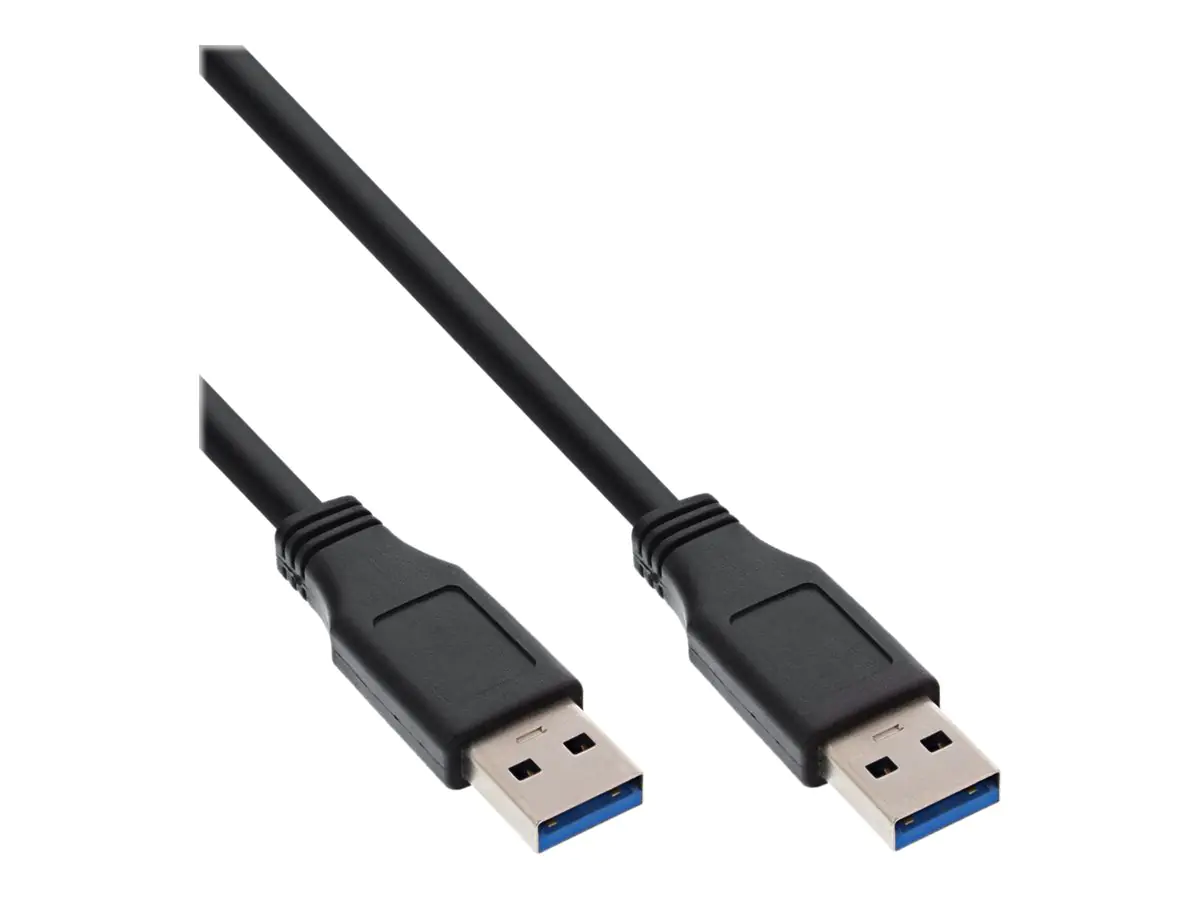 InLine - USB-Kabel - USB Typ A (M) zu USB Typ A (M) - USB 3.0 - 30 cm - Schwarz