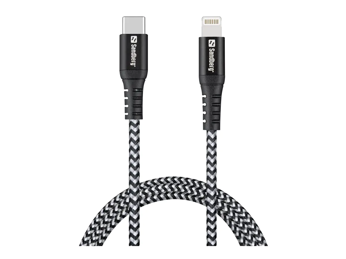 SANDBERG Survivor - Lightning-Kabel - Lightning männlich zu 24 pin USB-C männlich
