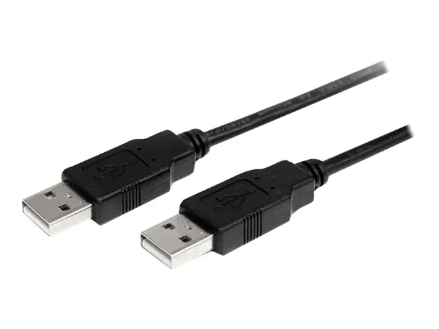 StarTech 2m HighSpeed USB 2.0 A auf A Kabel - St/St - USB-Kabel - USB (M) zu USB (M) - USB 2.0 - 2 m - Schwarz - für P/N: SV231HDMIUA