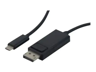 exertis Connect - Adapterkabel - 24 pin USB-C (M) zu DisplayPort (W) - USB 3.1 Gen 1 / DisplayPort 1.2 - 1 m - unterstützt 4K 60 Hz (3840 x 2160) - Schwarz