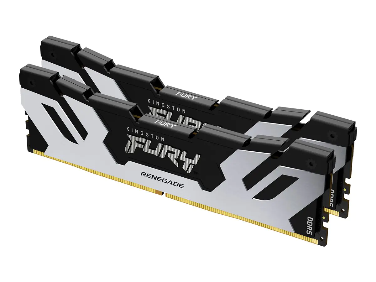 Kingston FURY Renegade Silver - DDR5 - Kit - 96 GB: 2 x 48 GB - DIMM 288-PIN - 6400 MT/s / PC5-51200 - CL32 - 1.4 V - ungepuffert - on-die ECC