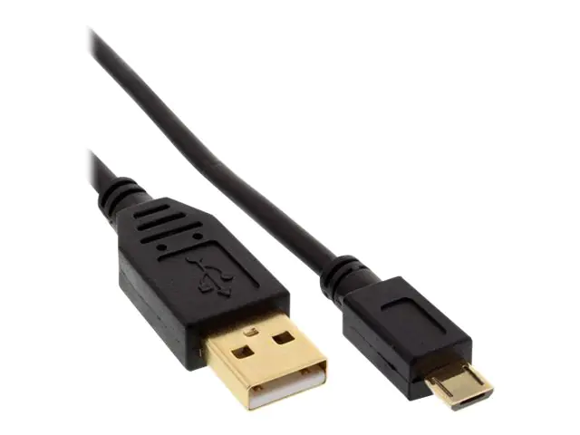 InLine - USB-Kabel - Micro-USB Typ B (M) zu USB (M) - USB 2.0 - 1.5 m - Schwarz