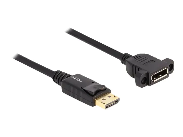 Delock - DisplayPort-Kabel - DisplayPort (W) zu DisplayPort (M) - DisplayPort 1.4 - 1 m - Support von 8K 30 Hz - Schwarz