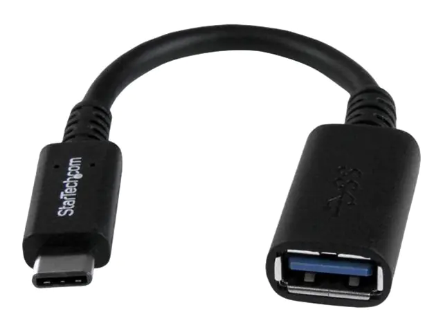 StarTech USB 3.1 USB-C auf USB-A Adapter - USB-Adapter - 24 pin USB-C (M) zu USB Typ A (W) - USB 3.0 - 15.2 cm - Schwarz - für P/N: DK31C3HDPD, DK31C3HDPDUE, DKM30CHDPD, DKM30CHDPDUE, PEXUSB312A1C1H, PEXUSB312A2C2V