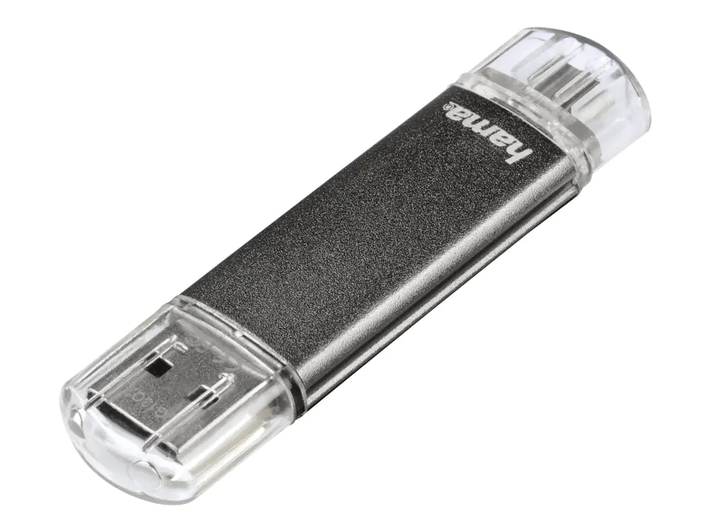 Hama FlashPen "Laeta Twin" - USB-Flash-Laufwerk - 128 GB - USB 3.0 / micro USB - Schwarz