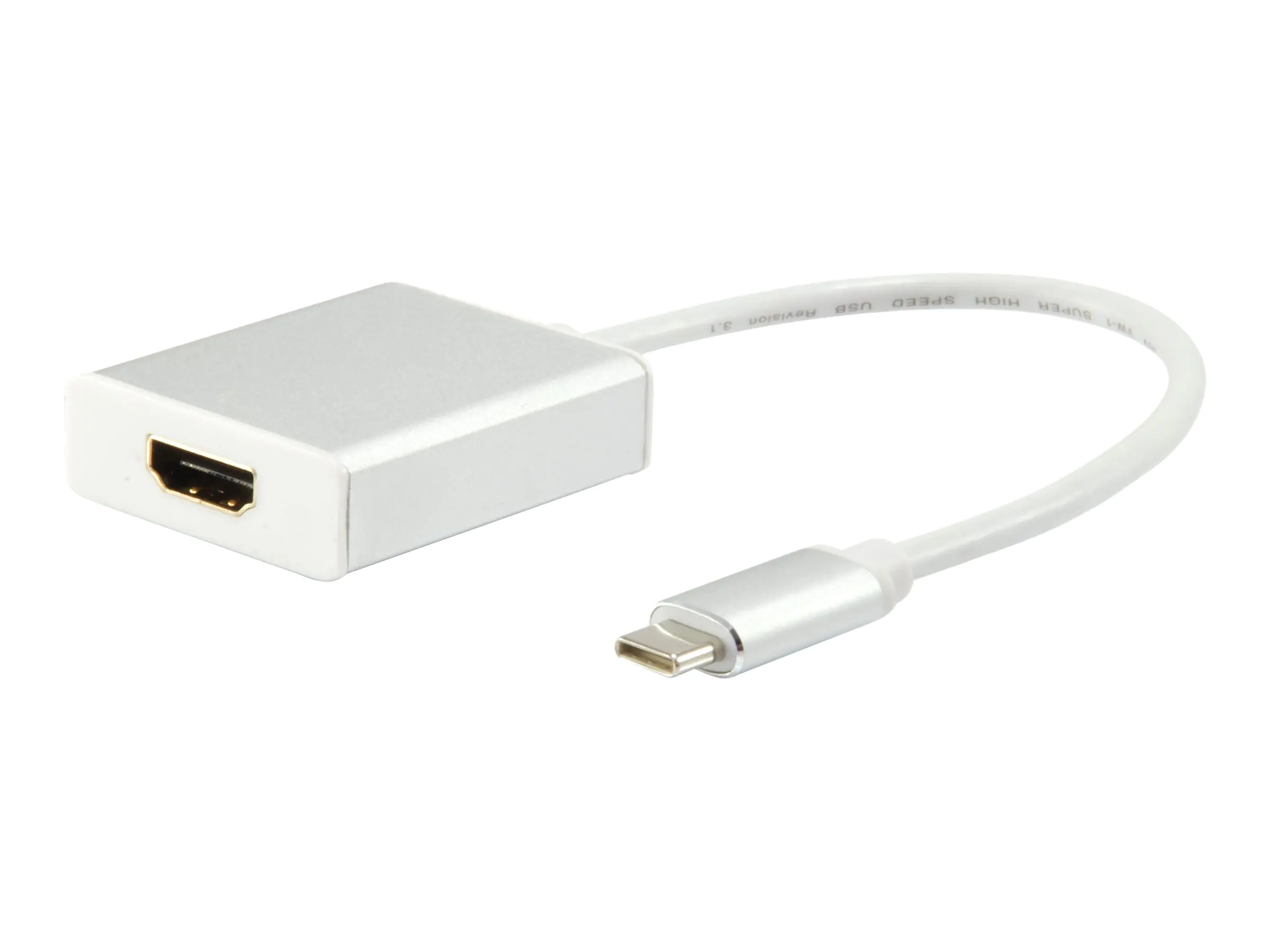 equip - Video- / Audio-Adapter - 24 pin USB-C männlich zu HDMI weiblich - 15 cm - 4K Unterstützung