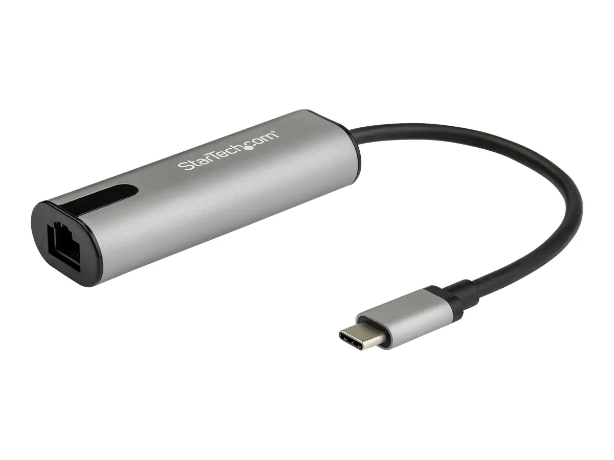 StarTech US2GC30 USB LAN Adapter (USB-C auf Gigabit Network / RJ45 Adapter, 2.5 GBASE-T) - Netzwerkadapter - USB-C - 10M/100M/1G/2,5 Gigabit Ethernet x 1 + USB 3.0 - Schwarz, Space-grau