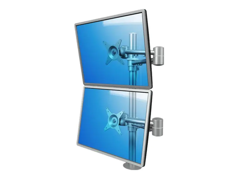 Dataflex Viewmate Style Monitor Arm 682 - Befestigungskit (2 Gelenkarme, Stangenbefestigung) - für 2 LCD-Displays - Bildschirmgröße: bis zu 61 cm (bis zu 24 Zoll)