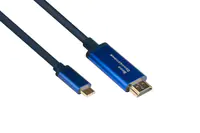 Good Connections GC 4520-CSF010B - Adapterkabel USB C> HDMI, 4K@60Hz, flex, 1,0 m - Digital/Daten - Digital/Display/Video