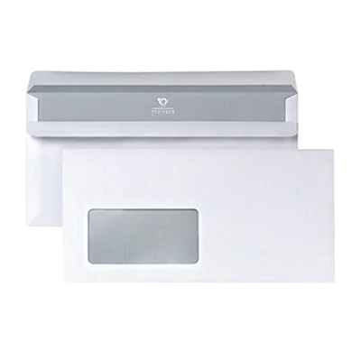POSTHORN Briefumschlag DIN lang 220 x 110 mm (B x H) mit Fenster 75g/m² mit Selbstklebung Papier weiß 1.000 St./Pack.
