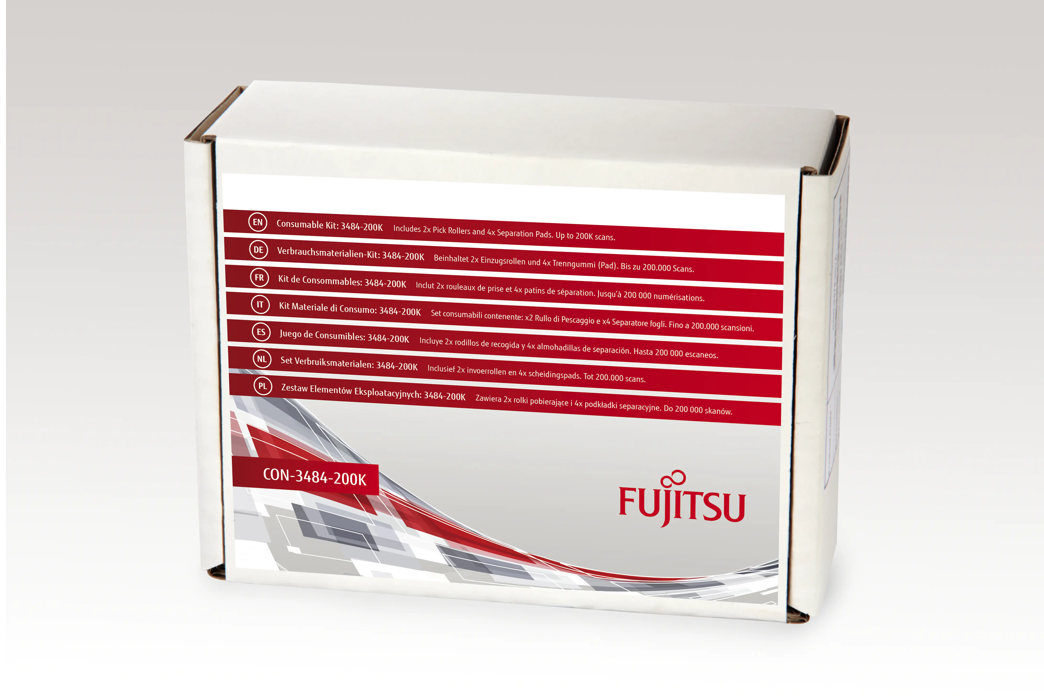 Fujitsu Consumable Kit: 3484-200K - Scanner - Verbrauchsmaterialienkit - für fi-4120C2, 4220C2, 5120C, 5220C, 6010N