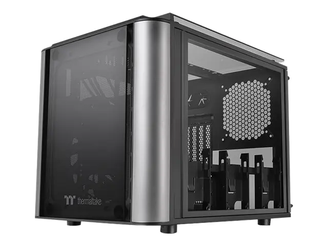 Thermaltake Level 20 VT - Tower - micro ATX - Seitenteil mit Fenster (gehärtetes Glas) - keine Spannungsversorgung (PS/2) - Schwarz - USB/Audio
