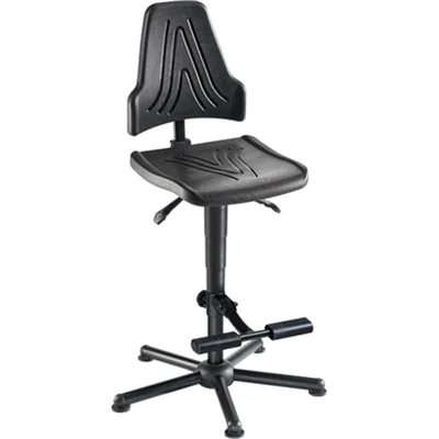 meychair Arbeitsdrehstuhl Workster Pro W19 XXL ca. 59-84cm Stahl, pulverbeschichtet schwarz